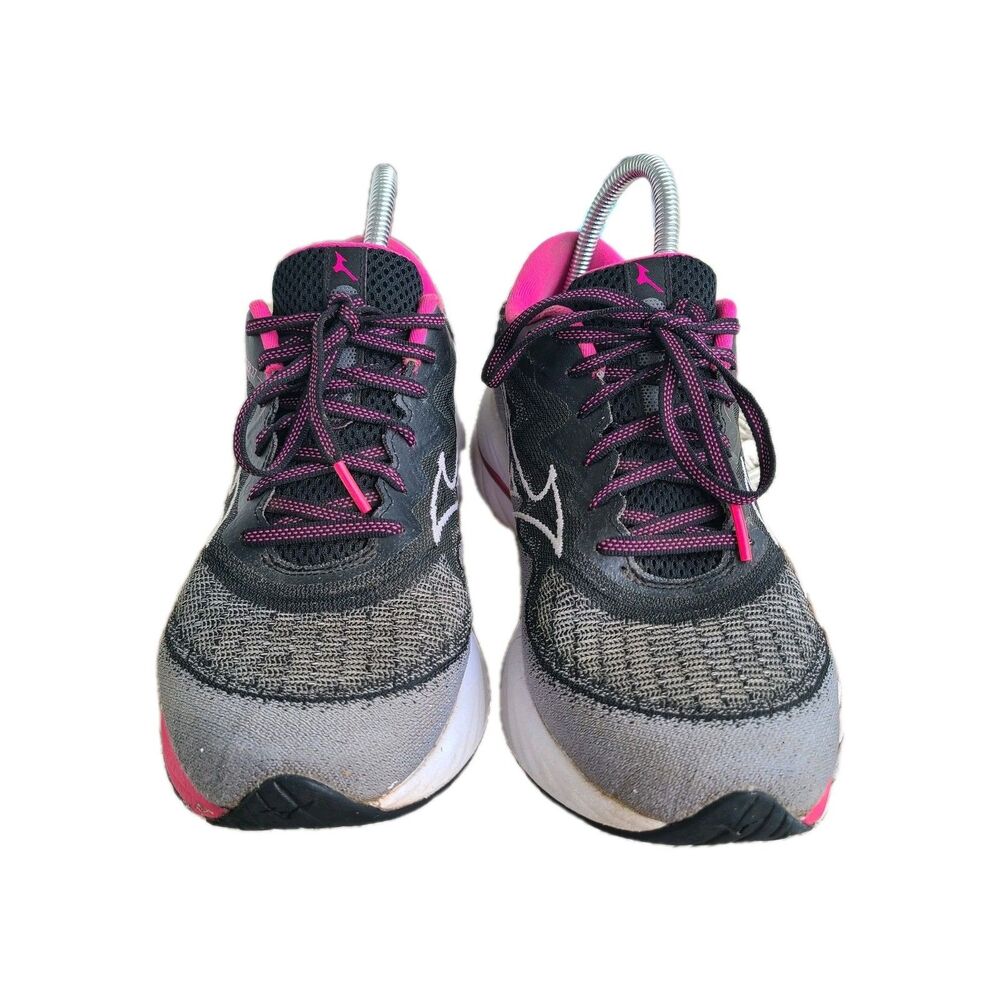 Mizuno Wave Rider 27 Project Zero Womens 10 Pink Black Gray BCRF Gorpcore - Picture 6 of 8